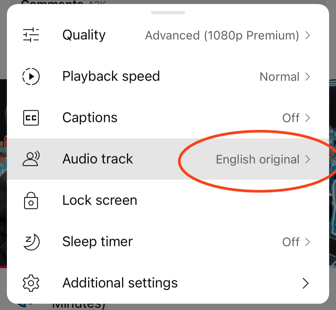 Steps to Change YouTube's Audio Track