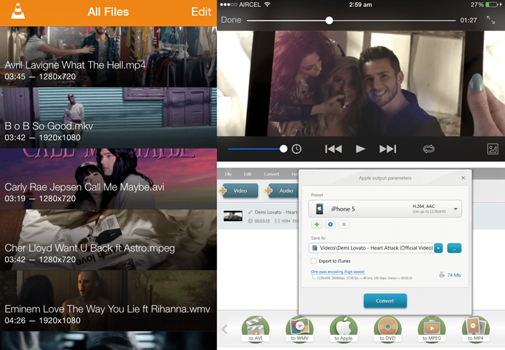 Play any video format on iPhone, iPad and iPod Touch