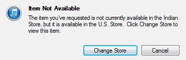 Item Not Available - iTunes