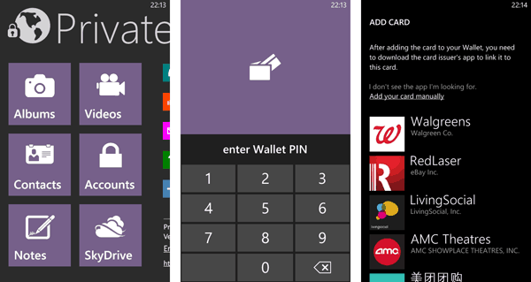 Lock and hide files on Windows Phone