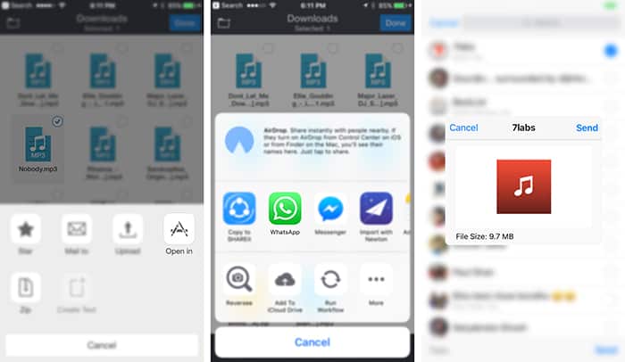 Send MP3 files on WhatsApp from iPhone - No Jailbreak