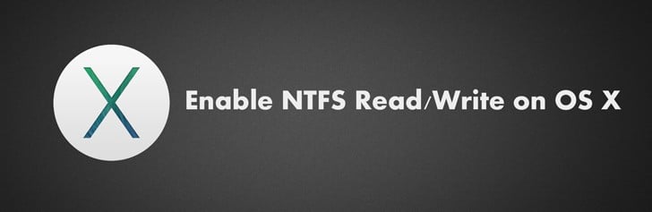 Enable NTFS Read Write on OS X