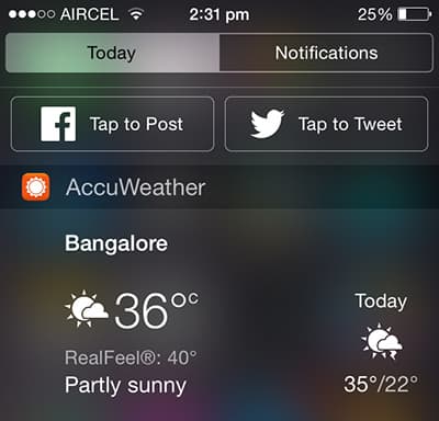 AccuWeather - iOS Weather Widget