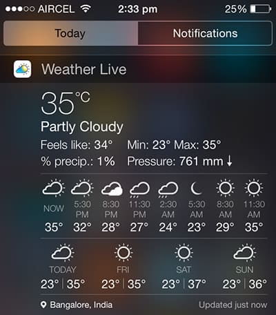 Weather Live - iOS Weather Widget