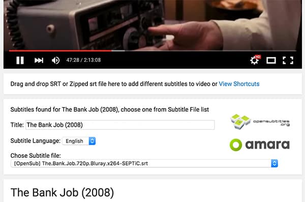 Add subtitles (SRT) to YouTube videos