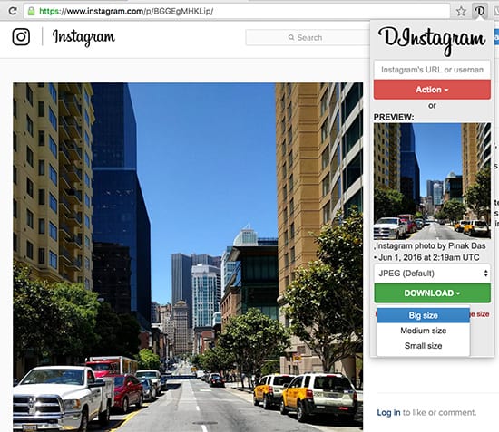 Download Instagram photos and videos using Chrome Extension