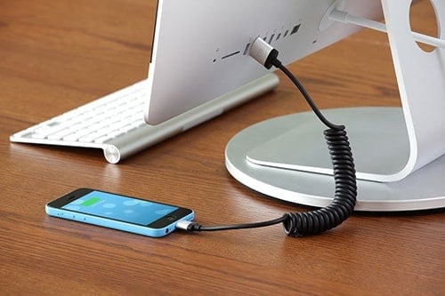 Just Mobile AluCable Twist Coiled Lightning Cable