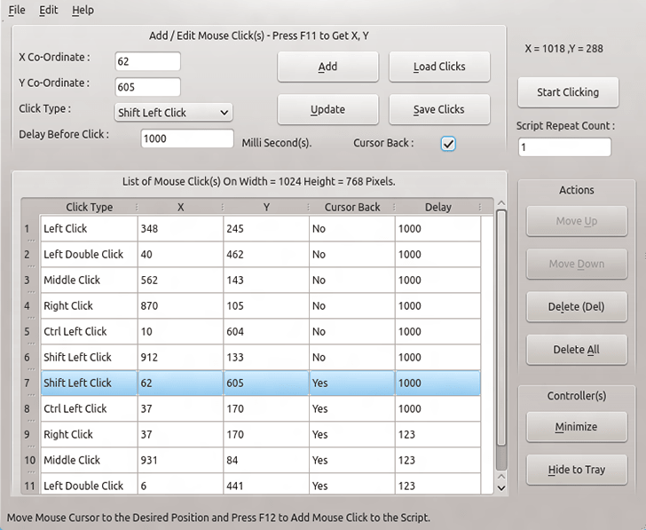 Automate Mouse clicks on Mac, Windows, Linux