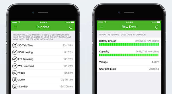 Check iPhone Battery Health (Wear Level, Capacity) - Battery Life iOS App