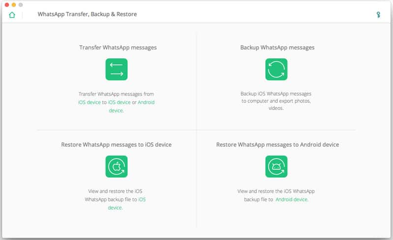 iOS WhatsApp Transfer, Backup & Restore