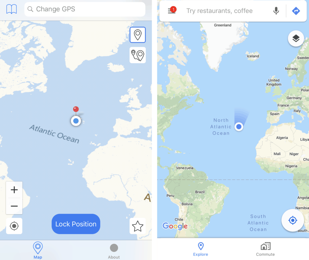 Change GPS location in iPhone