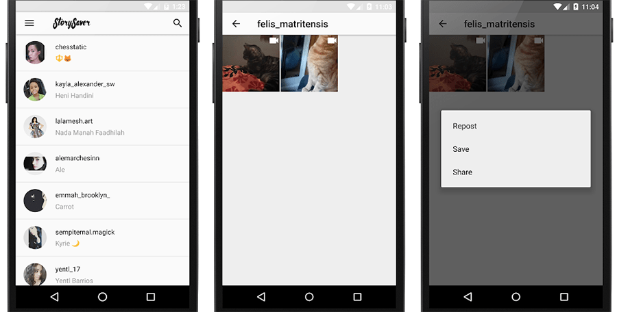 Download photos & videos from Instagram Stories on Android