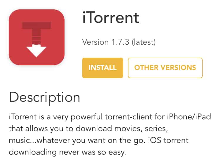 Install iTorrent on iPhone, iPad - No Jailbreak