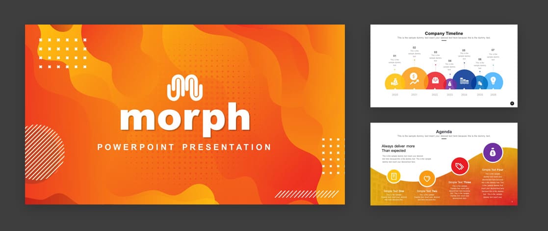 Morph PowerPoint template by SlideModel