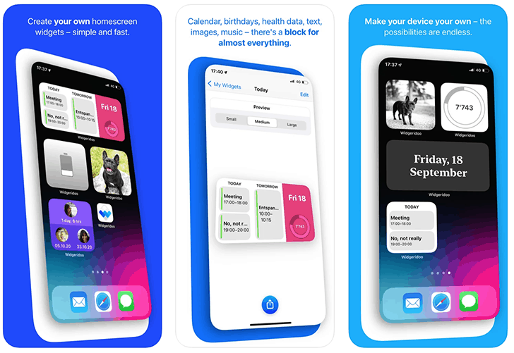 Widgeridoo - Top third-party apps with widgets for iPhone and iPad