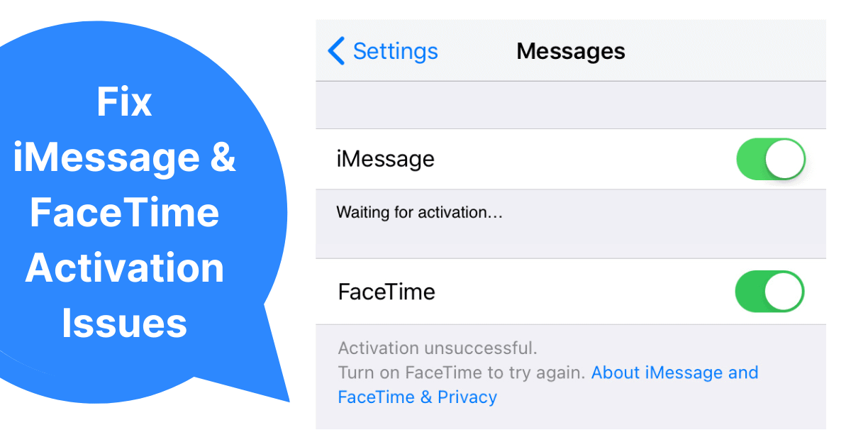 How to fix iMessage, FaceTime “Activation unsuccessful” issue on iPhone