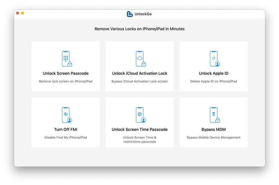 Unlock iPhone, Bypass Activation Lock on iPhone, iPad with UnlockGo