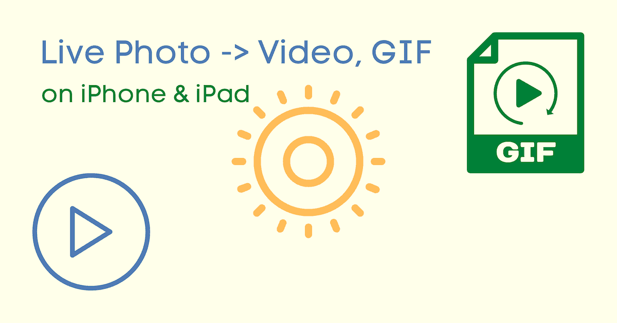 Convert Live Photo to Video or GIF on iPhone