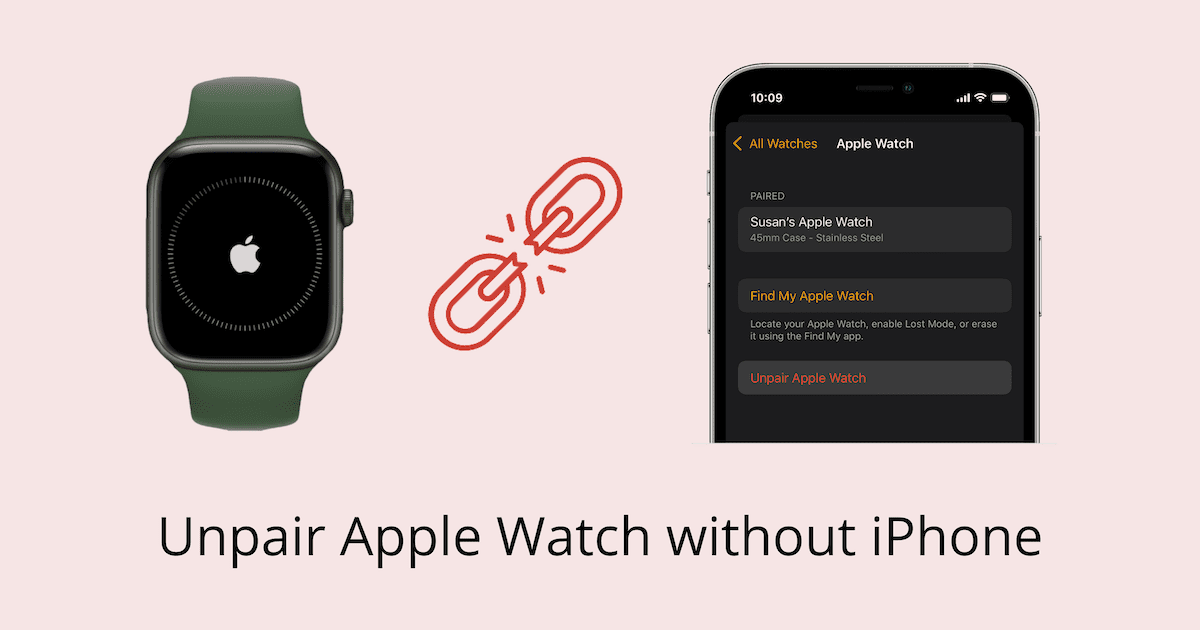 Unpair Apple Watch without iPhone