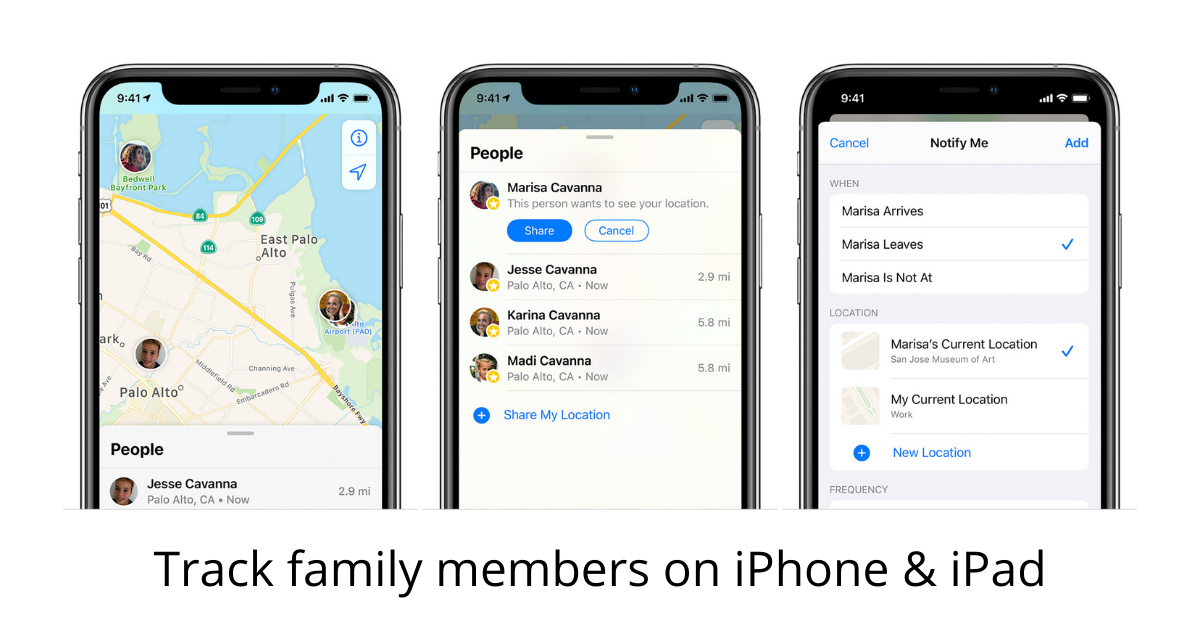 Track family members on iPhone & iPad