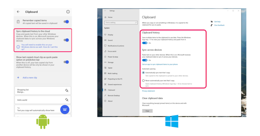 How to Sync Clipboard between Android and Windows