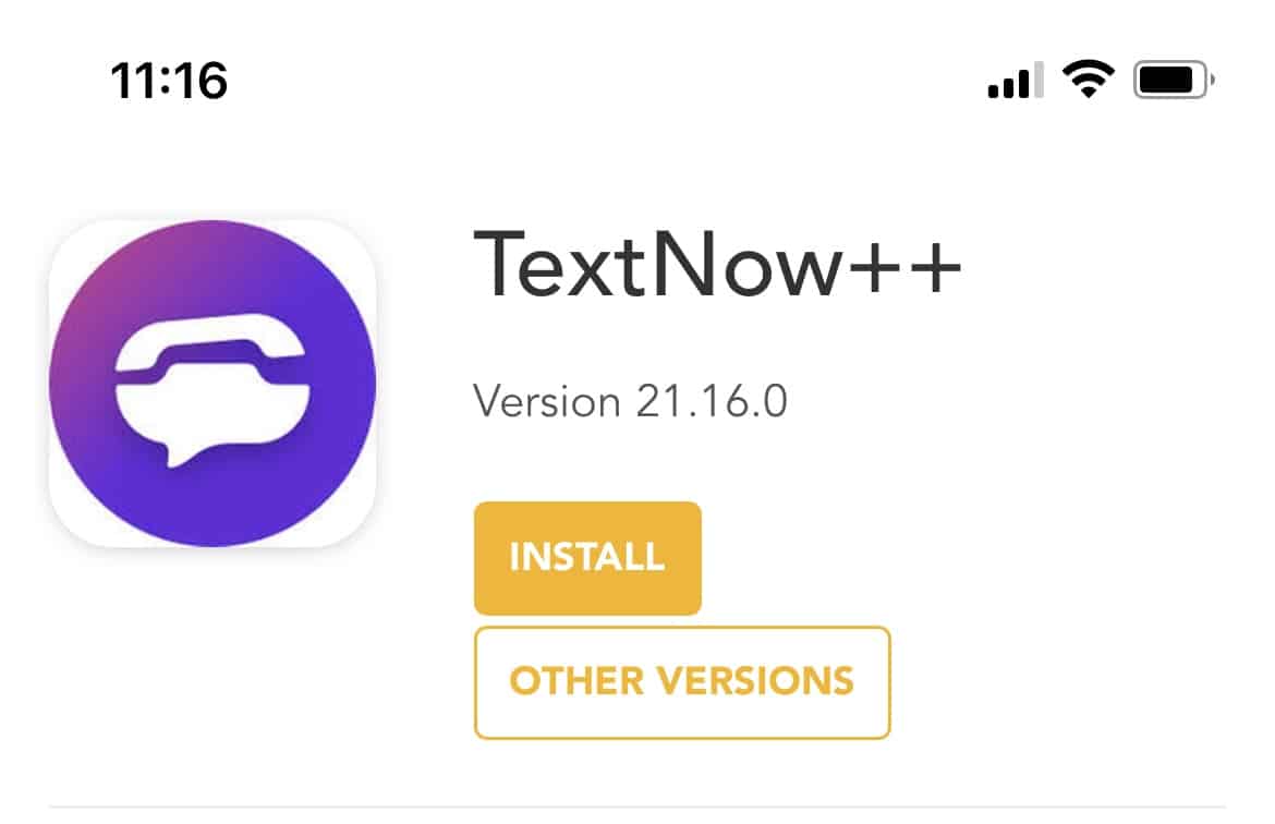 Install TextNow++ tweak on iPhone, iPad without jailbreak