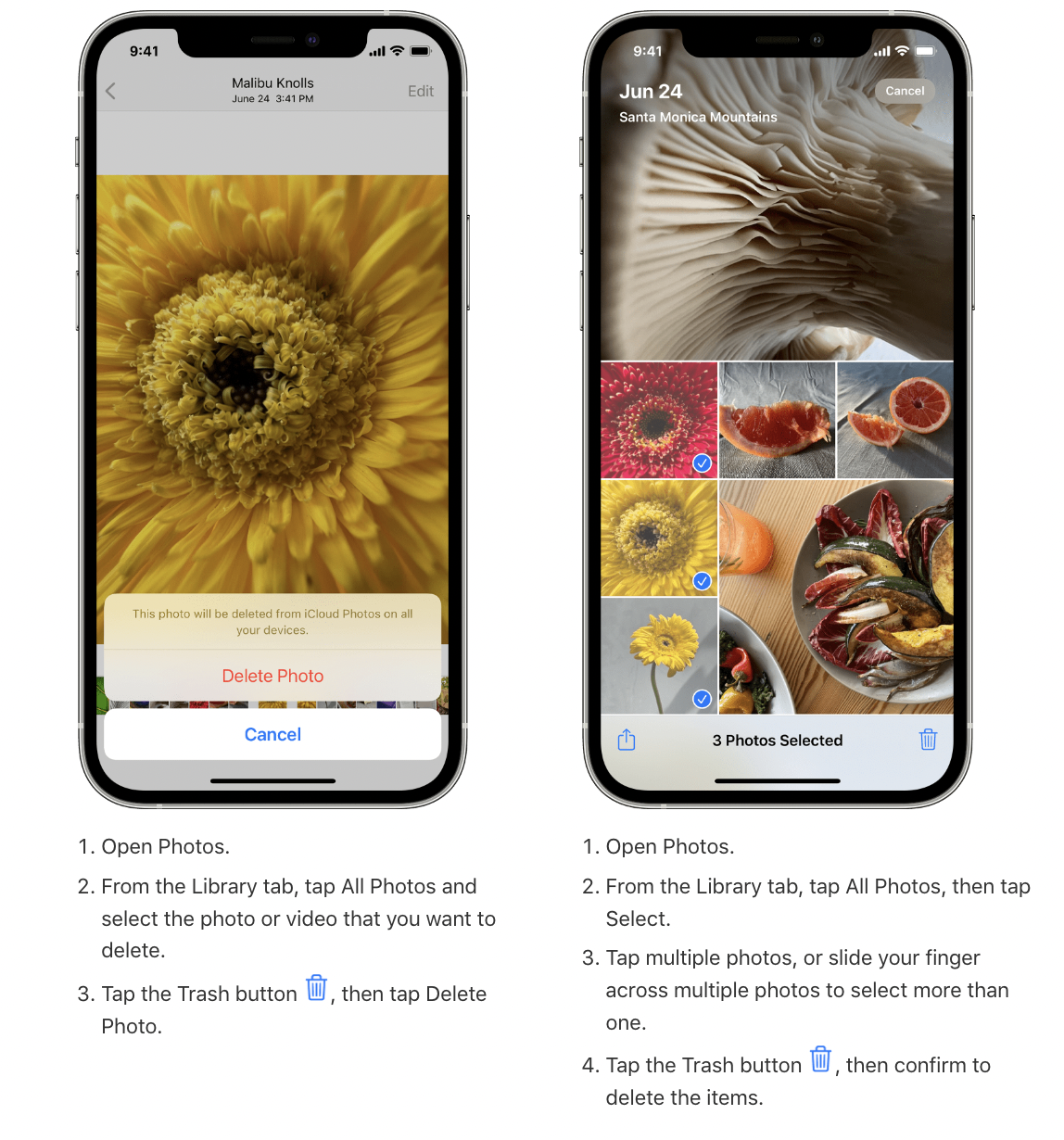 Delete unwanted photos from iCloud Photo Library