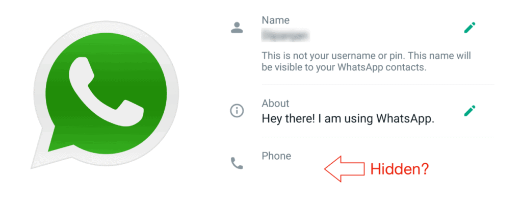 WhatsApp Hide Phone Number
