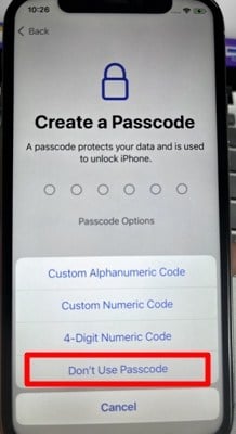 Don't use passcode - unlockit