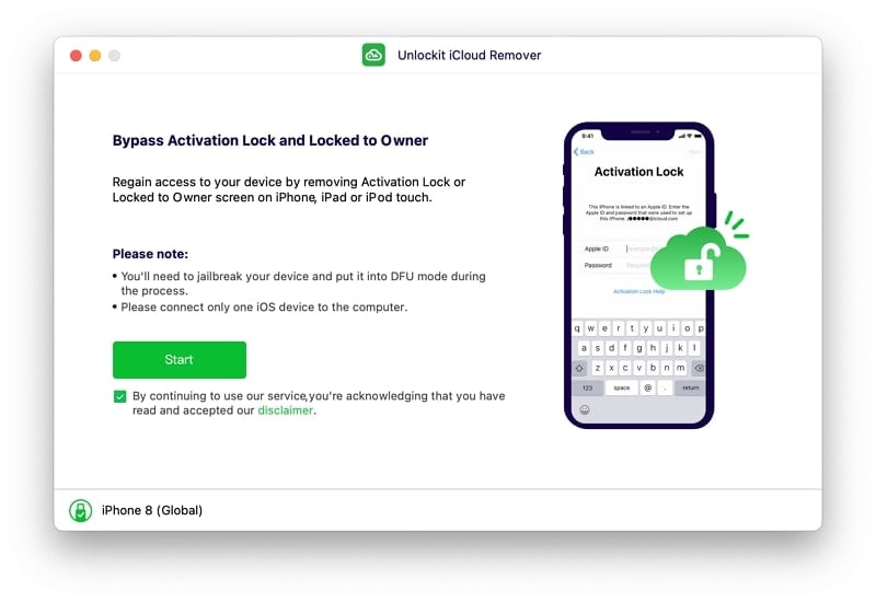 Bypass activation lock 2 - Unlockit