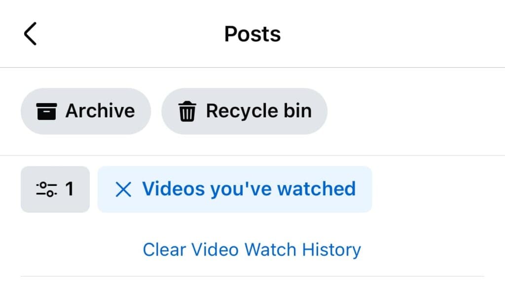 How to Delete Facebook Watched Video History
