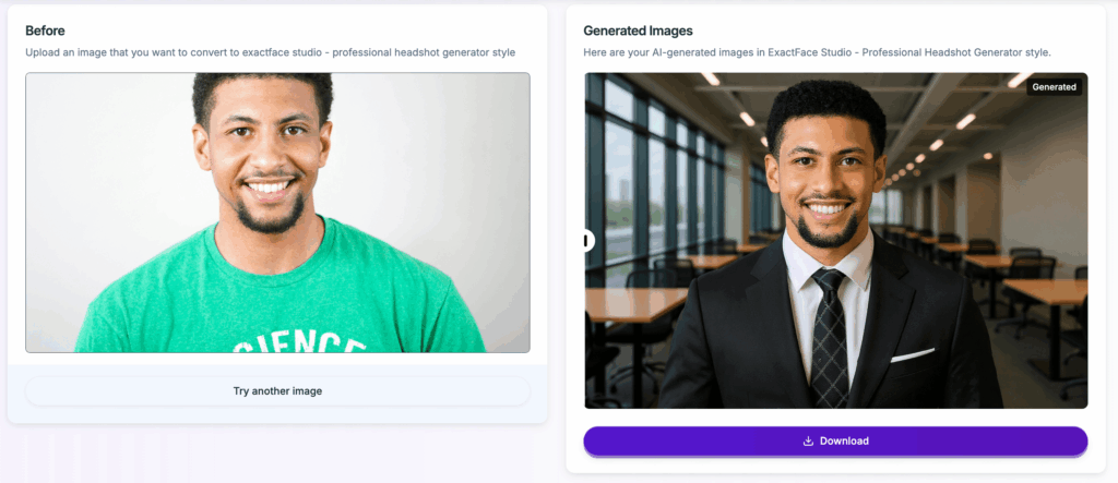 ExactFace Studio: The Next-Level AI Professional Headshot Generator